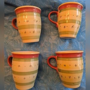 Pfaltzgraff - The Secrets of Pistoulet - Red Handl‎e Set of 4